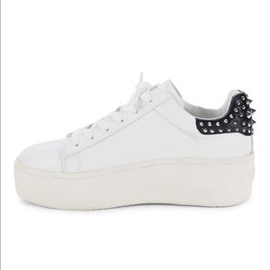 Ash Cult Studded Leather Platform Sneakers
